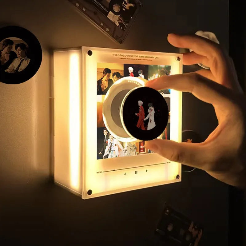 Caja de Recuerdos Musical con Luz LED y Discos NFC